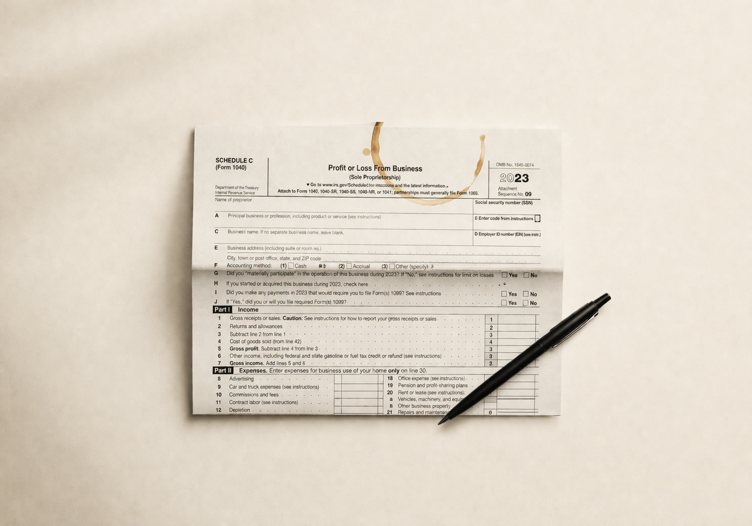 Instica in January — Schedule C export